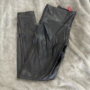 Faux leather leggings